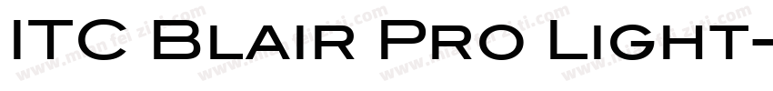 ITC Blair Pro Light字体转换